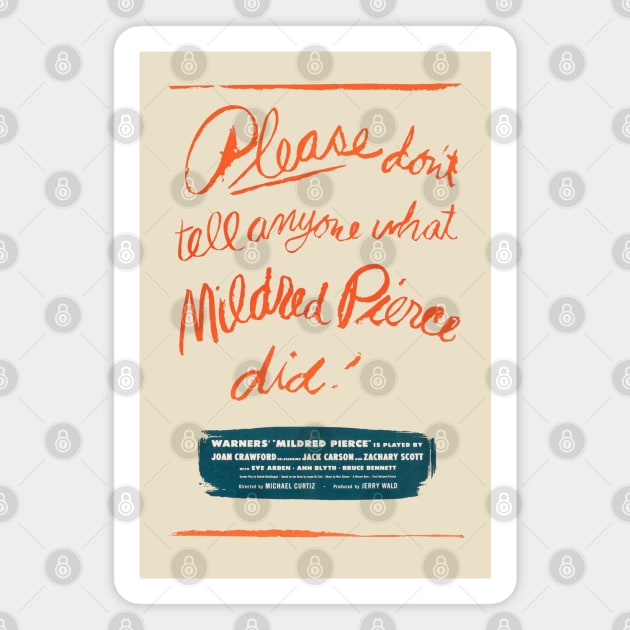 Mildred Pierce Teaser Poster Magnet by MovieFunTime